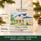 New Home Photo Christmas Ornament – Personalized Square Wood