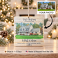New Home Photo Christmas Ornament – Personalized Square Wood