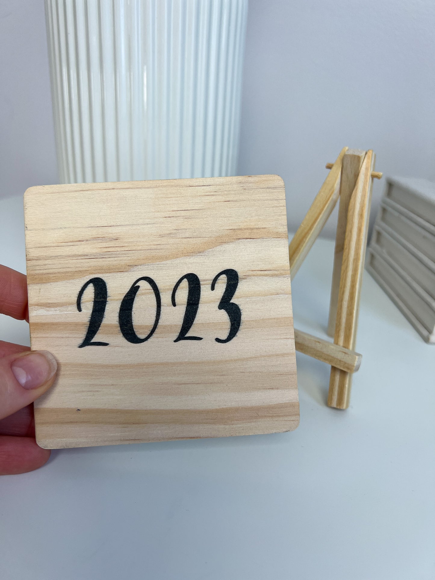 Wood Photo Tile With Stand