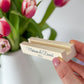 Wood Photo Stand with Your Text