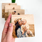 Square Wood Photo Magnets
