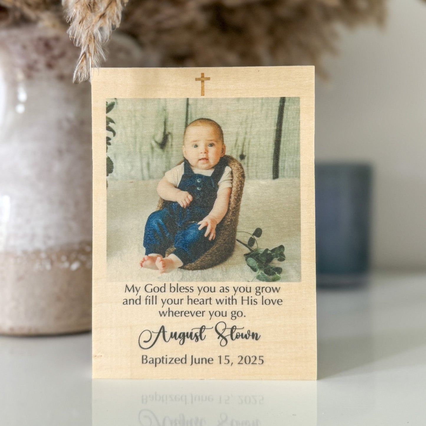 Personalized Picture Frame for Baby's Christening
