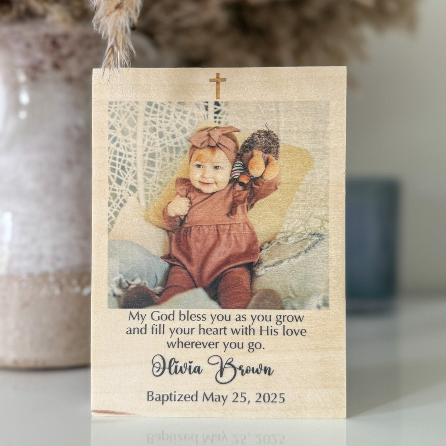 Personalized Picture Frame for Baby's Christening