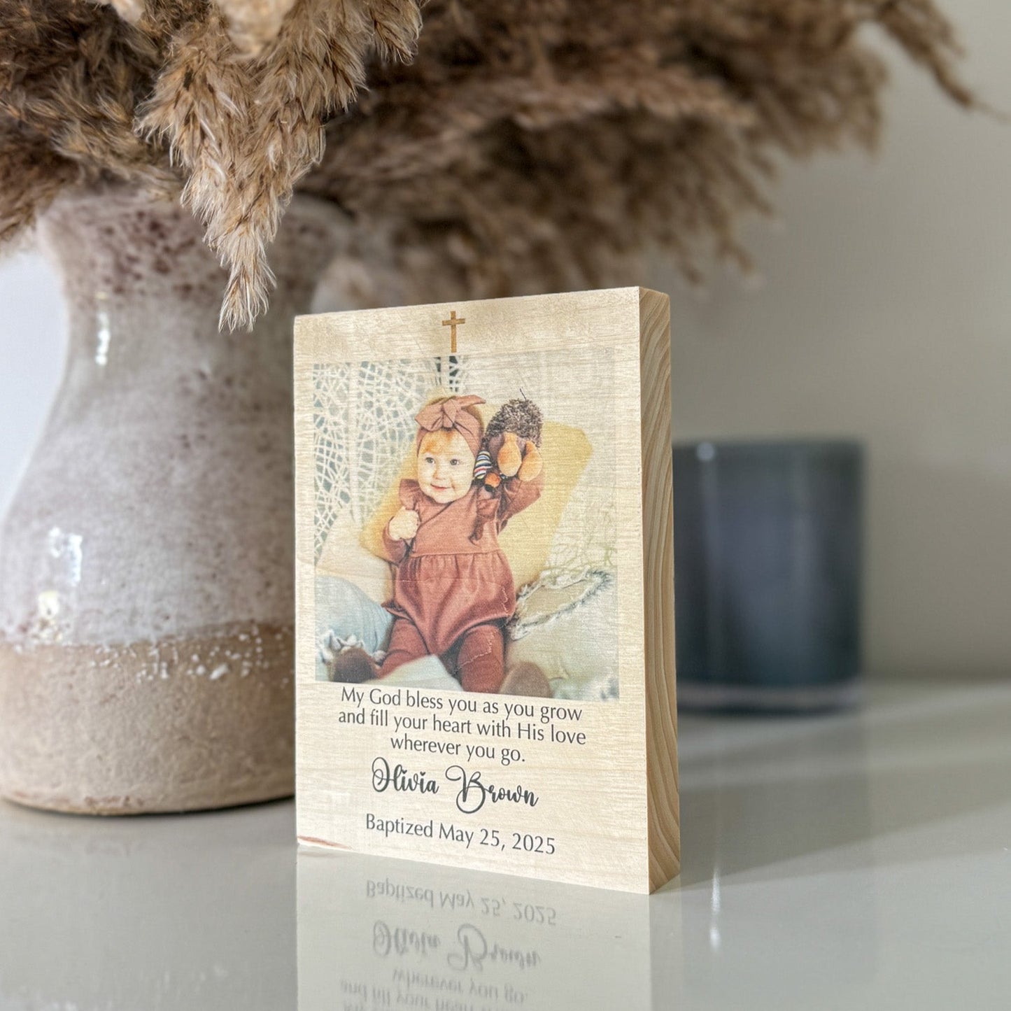 Personalized Picture Frame for Baby's Christening