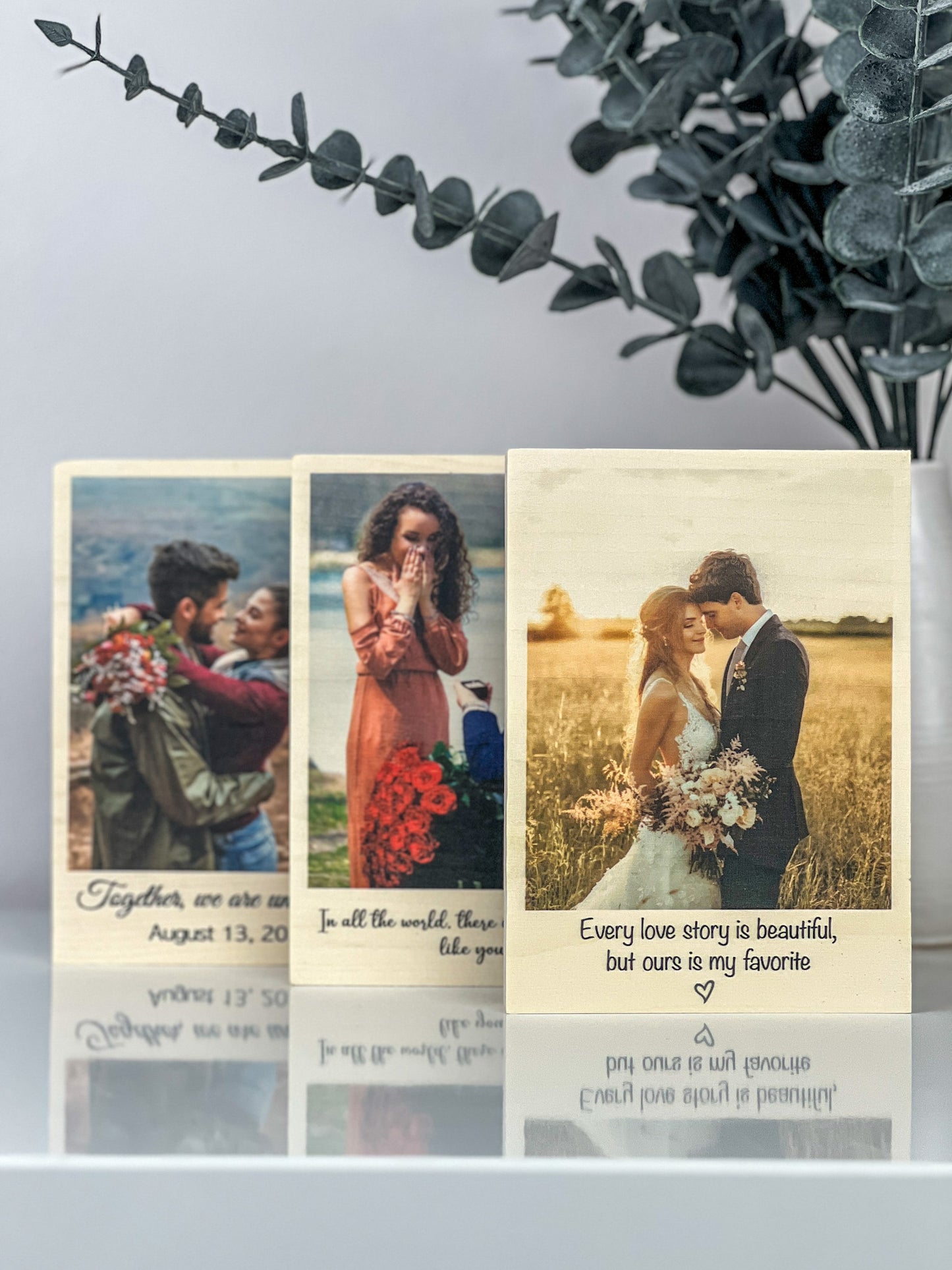 Engagement Wood Photo Frame