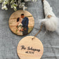 Wood Round Photo Ornament