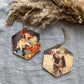 Custom Wood Hexagon Photo Ornament – Personalized Christmas Keepsake with Your Photo