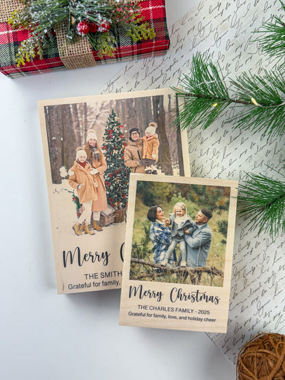 Personalized Christmas Wood Picture Frame