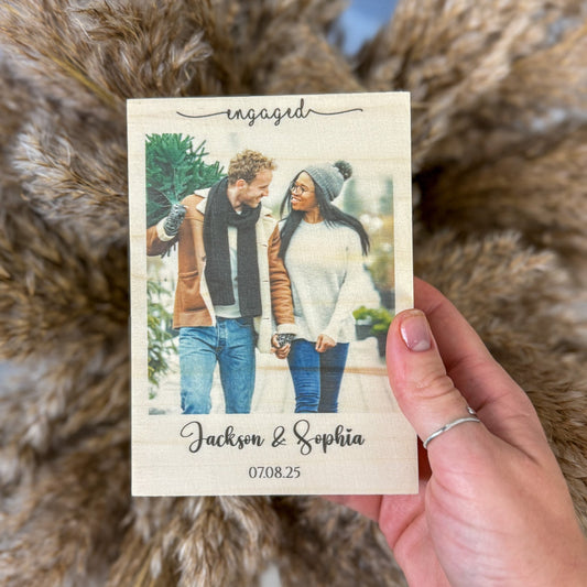 Engagement Photo Frame & Plaque