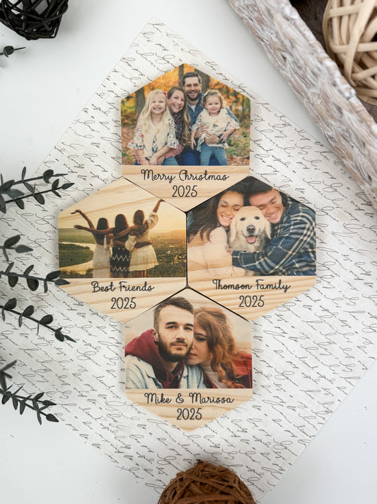 Custom Wood Photo Magnets