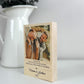 Personalized Wood Anniversary Photo Frame – Custom Engraved 5th Anniversary Gift