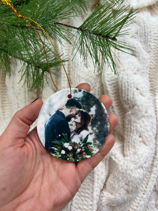 Custom Ceramic Photo Ornament