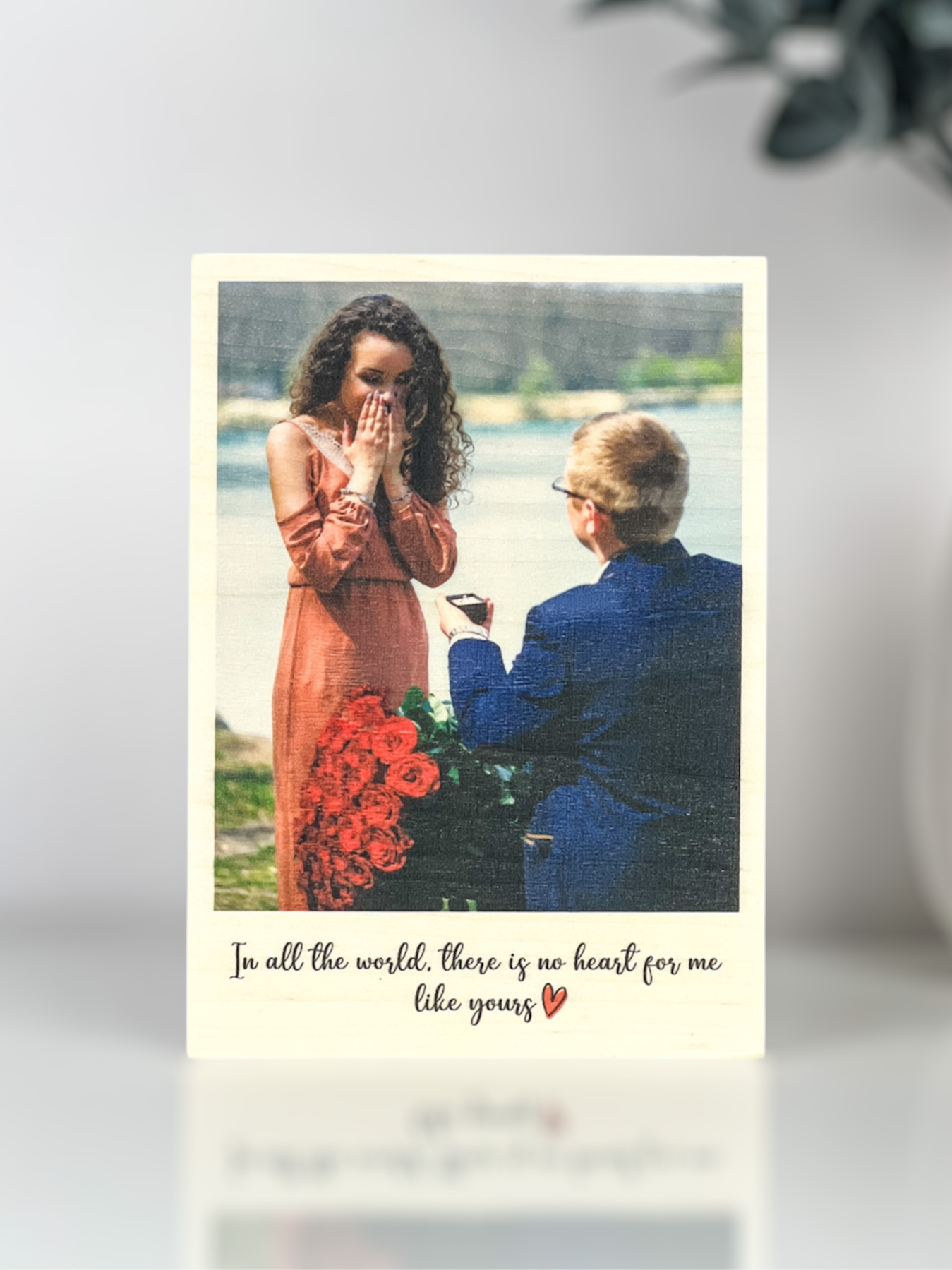 Engagement Wood Photo Frame