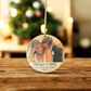 First Christmas Wedding Photo Ornament – Personalized Newlywed Keepsake