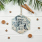 Custom Wood Hexagon Photo Ornament – Personalized Christmas Keepsake with Your Photo