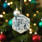 Custom Wood Hexagon Photo Ornament – Personalized Christmas Keepsake with Your Photo