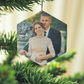 Custom Wood Hexagon Photo Ornament – Personalized Christmas Keepsake with Your Photo