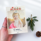 Baby's First Christmas Picture Frame, Personalized Wood Photo Print