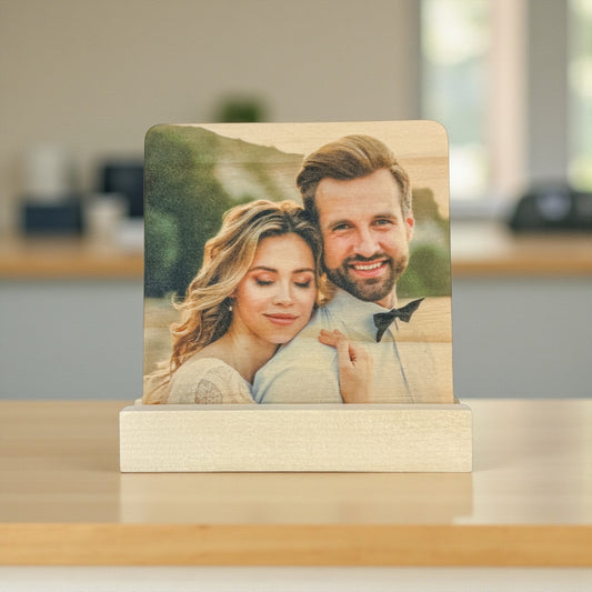 Wood Photo Tile with Stand