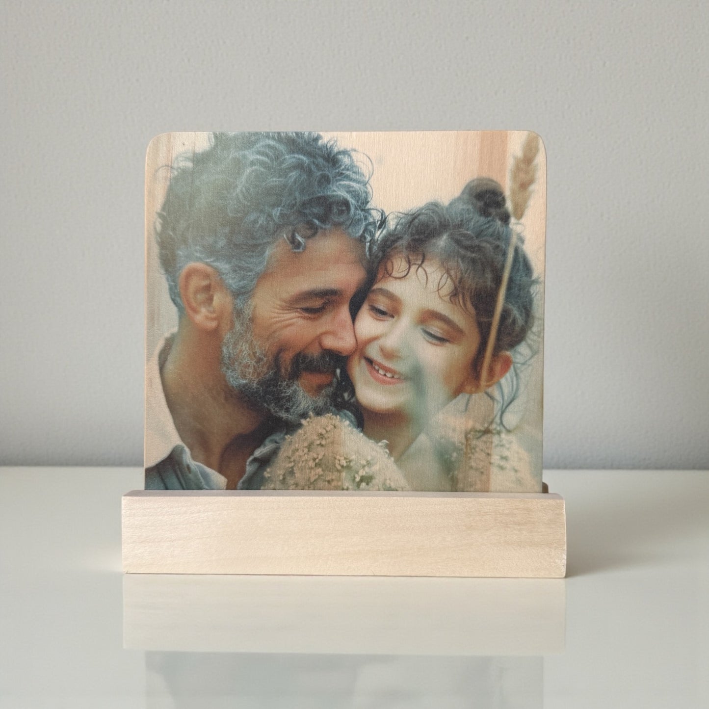Wood Photo Tile with Stand