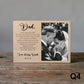 Personalized Wood Photo Frame for Dad – Father of the Bride Wedding Gift
