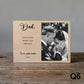 Personalized Wood Photo Frame for Dad – Father of the Bride Wedding Gift