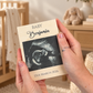Personalized Ultrasound Wood Frame – Baby Name & Due Date Keepsake