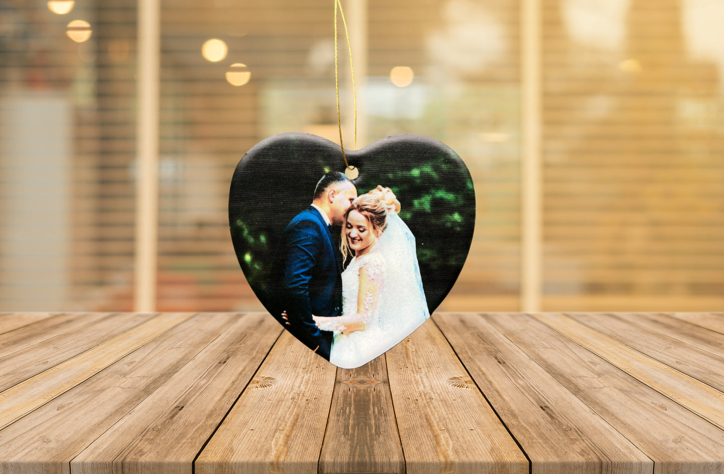 Personalized Ceramic Heart Ornament