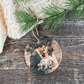 Wood Round Photo Ornament