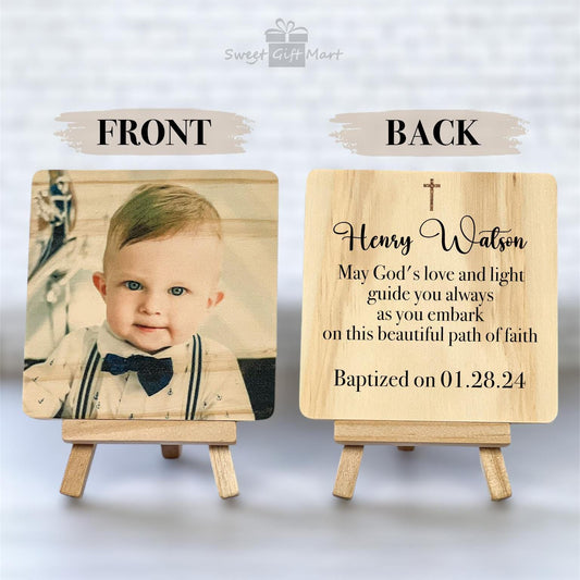 Baptism Gift Boy, Christening Gifts, Baptism Gifts for Godson, Personalized Baptism Picture Frame, Unique Baptism Gift Idea