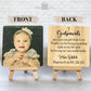 Godparents Frame, Godparents Gift, Personalized Godparents Gift for Baptism, Godparents Gift from Godchild, Thank You Gift