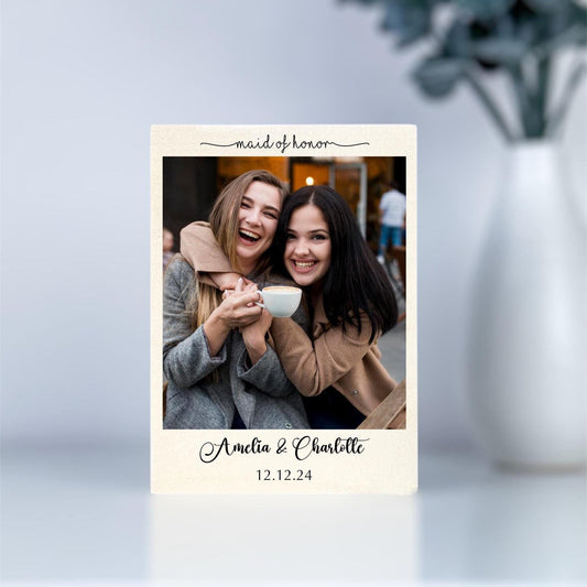 Maid of Honor Proposal Gift, Maid of Honor Gifts Personalized, MOH Personalized Picture Frame, Wedding Party Gift Ideas