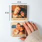 Wood Photo Magnet with Text