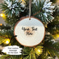 Personalized Wood Photo Ornament