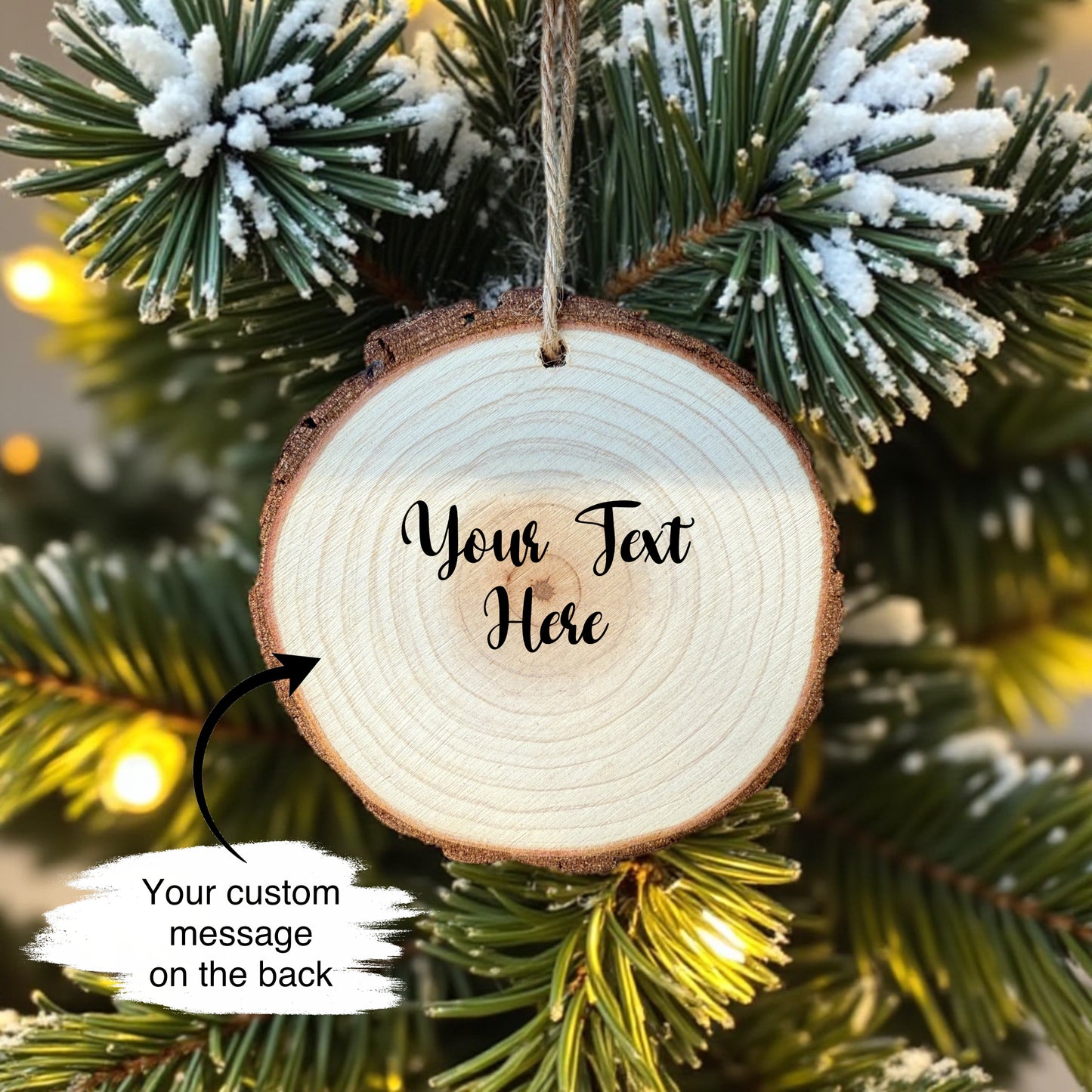 Personalized Wood Photo Ornament