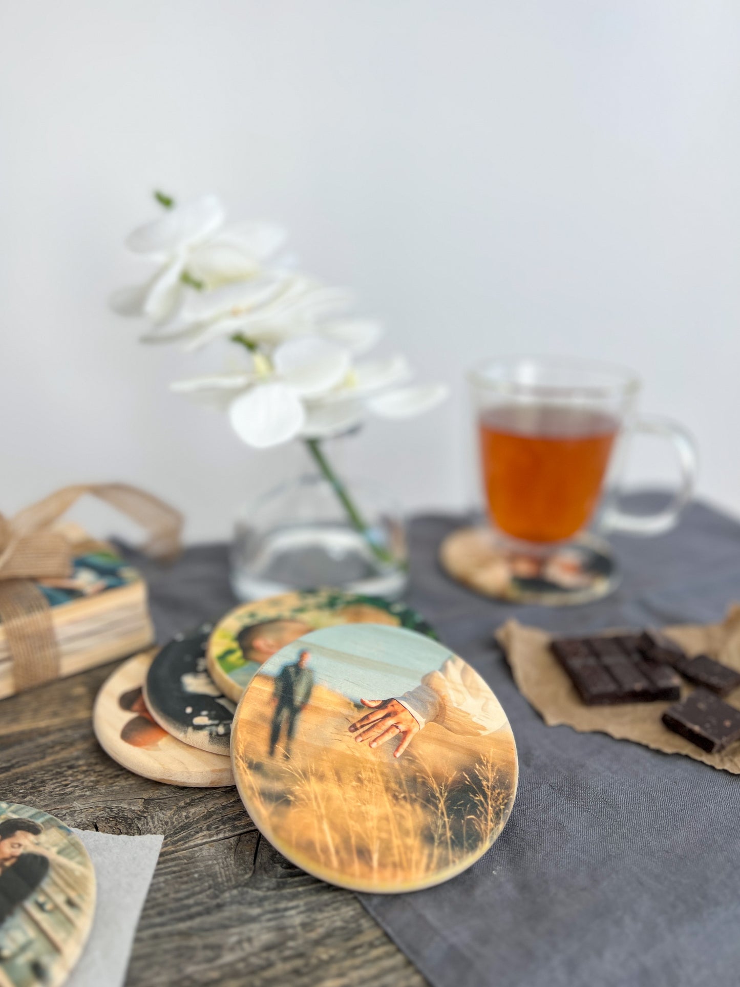 Circle Wooden Coasters