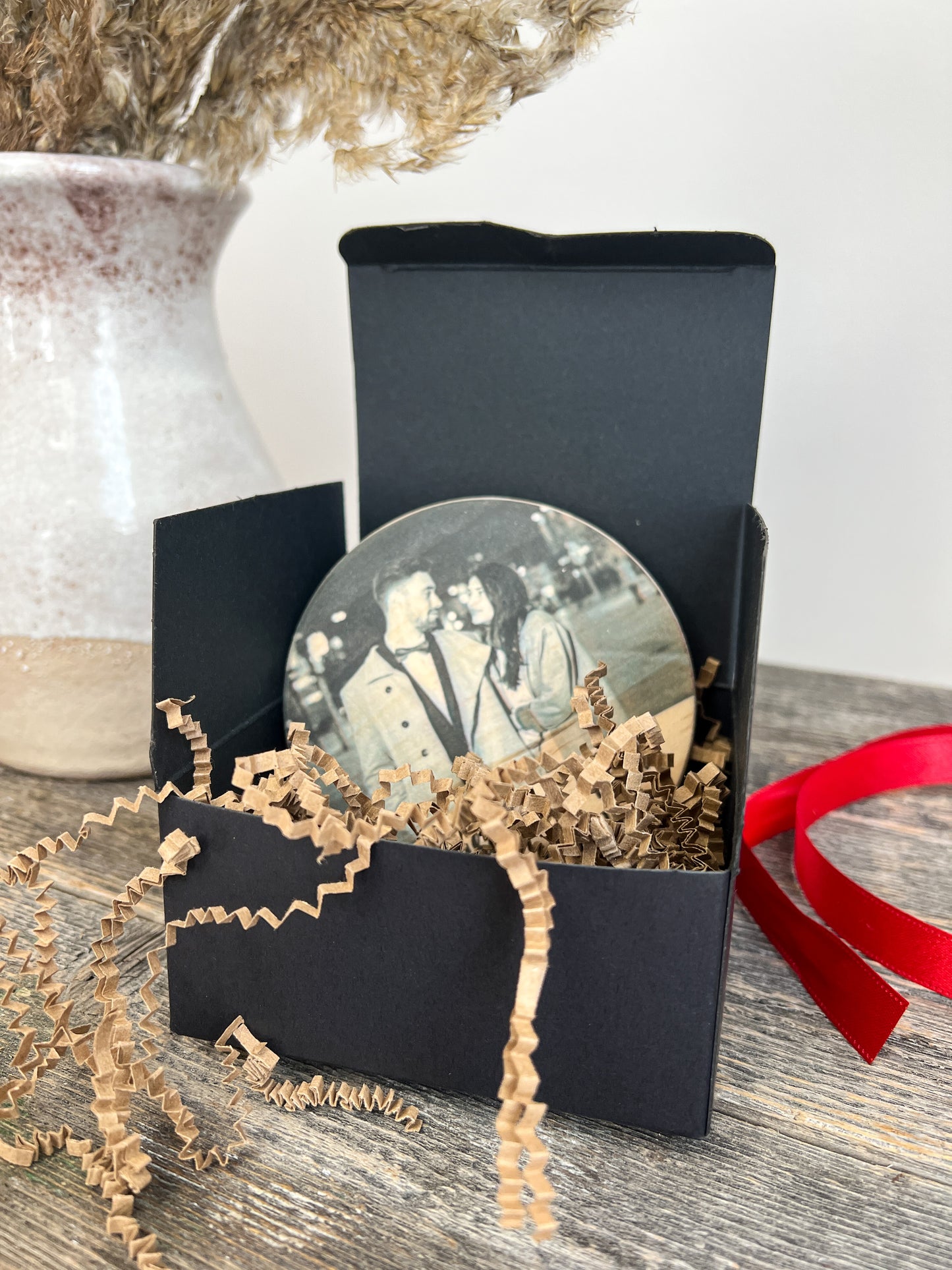 Custom Wood Photo Ornament