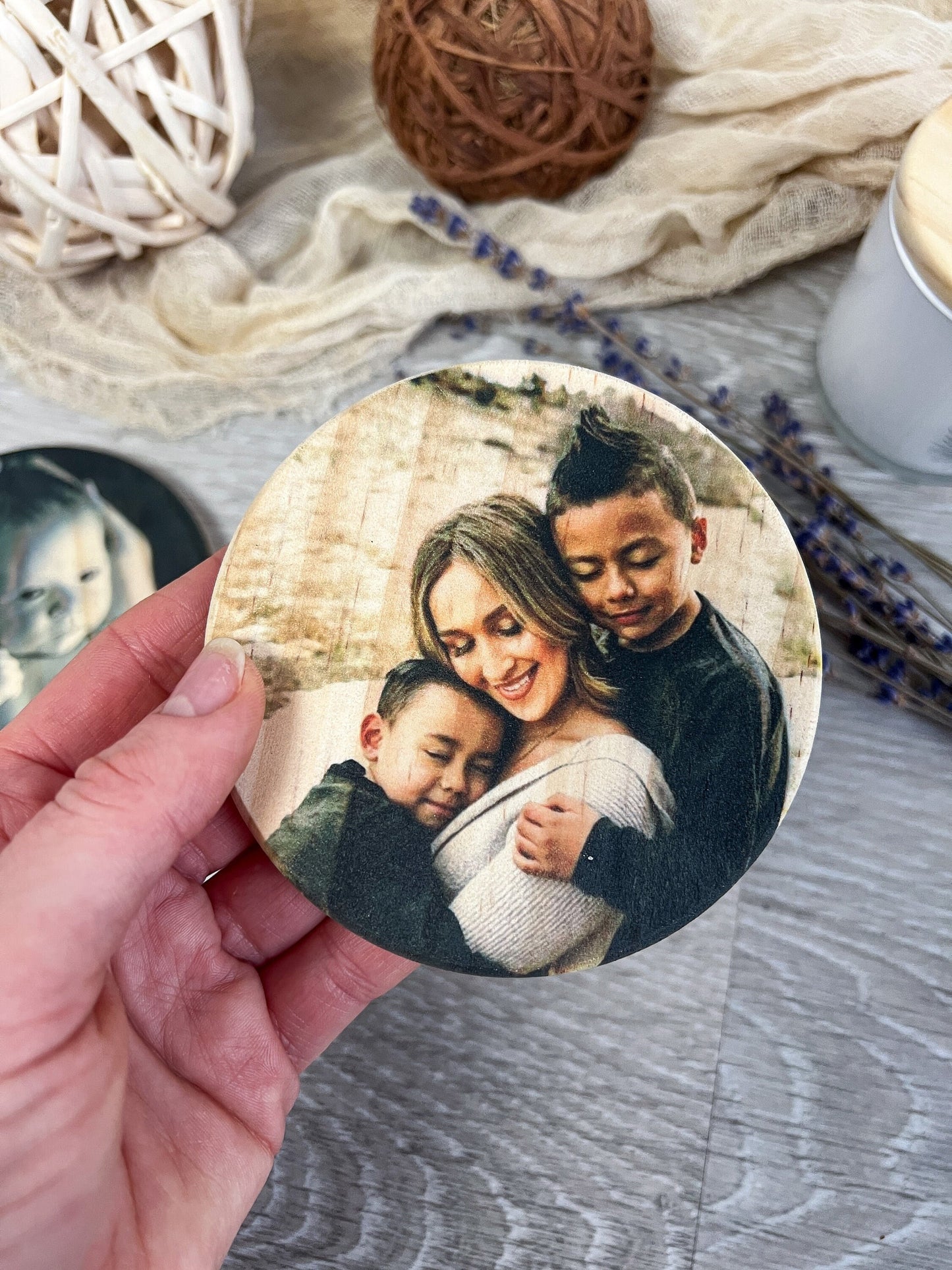 Custom Wood Photo Magnets