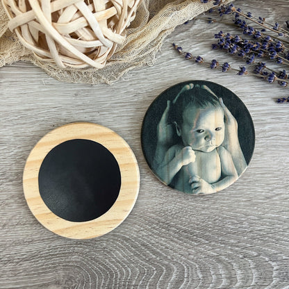 Custom Wood Photo Magnets