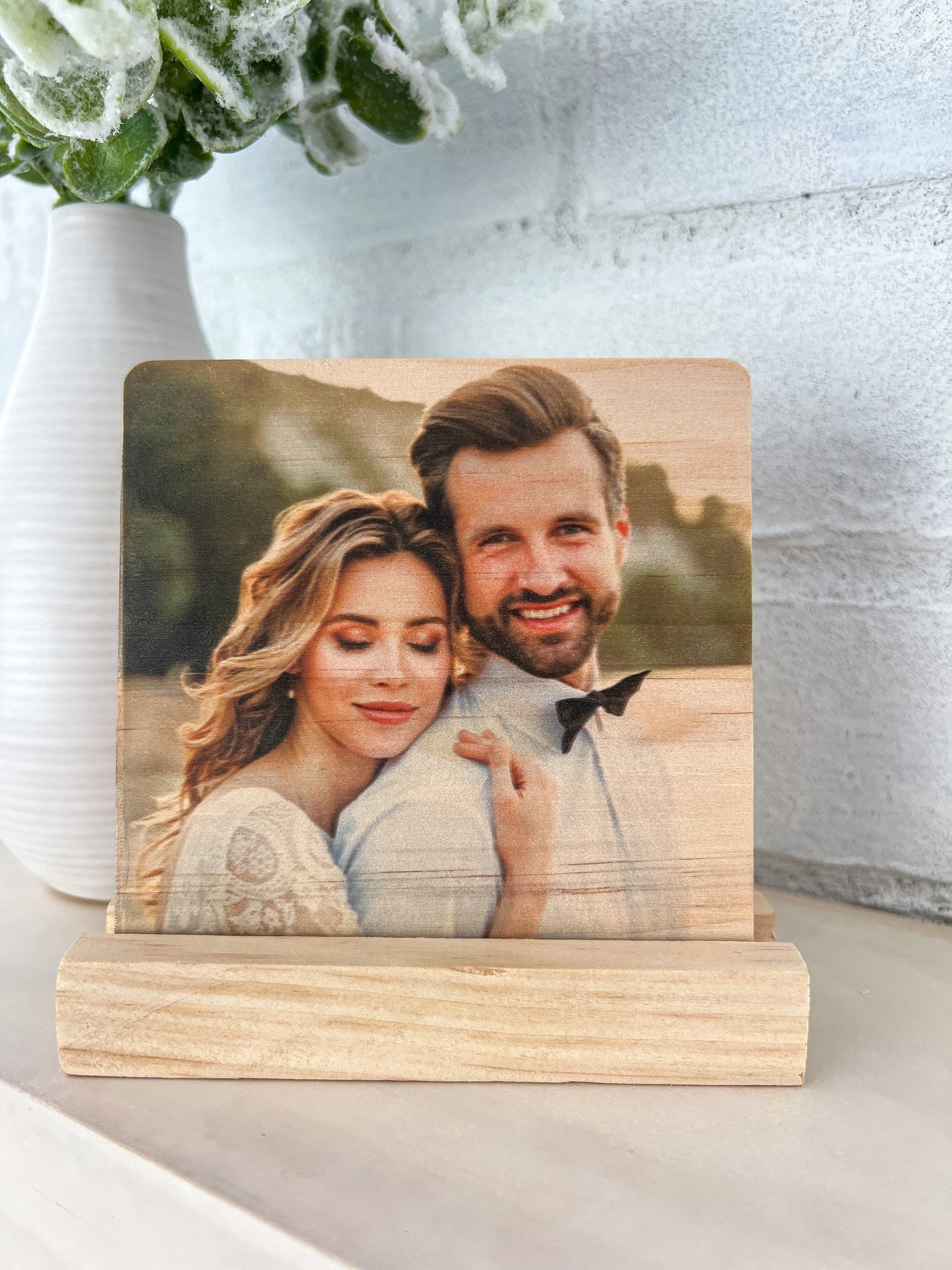 Wood Photo Tile With Stand