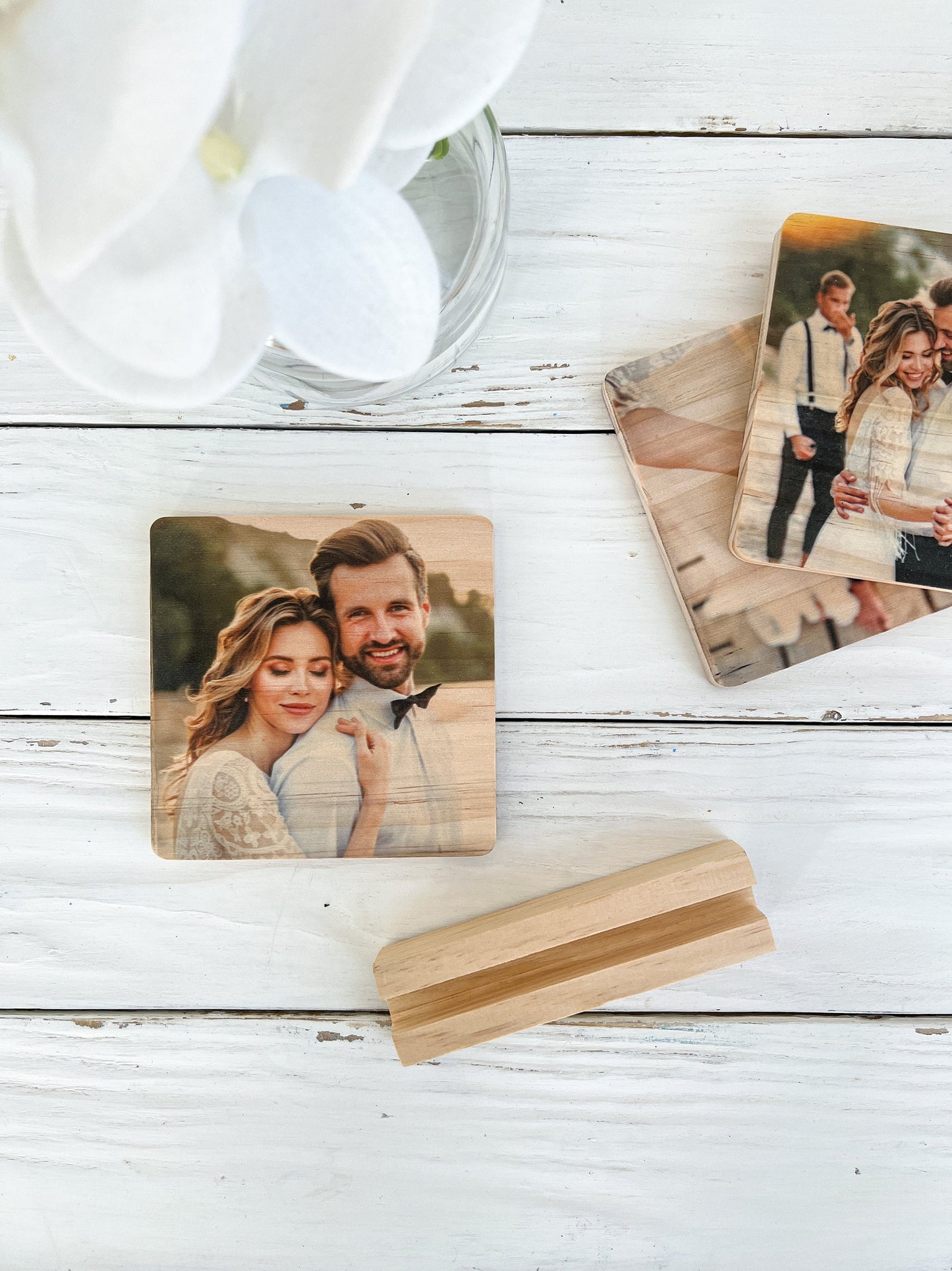 Wood Photo Tile With Stand